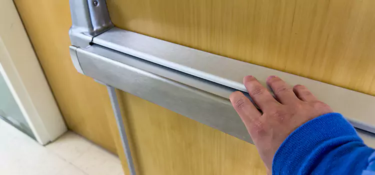 Installing a Push Bar on a Door Valrico